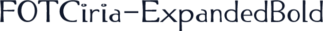 FOTCiria-ExpandedBold
