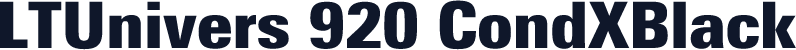 LTUnivers 920 CondXBlack