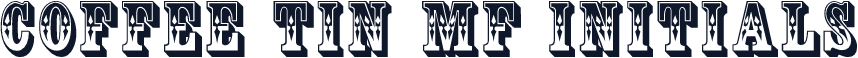 Coffee Tin MF Initials
