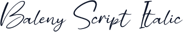 Baleny Script Italic