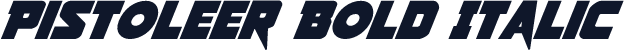 Pistoleer Bold Italic