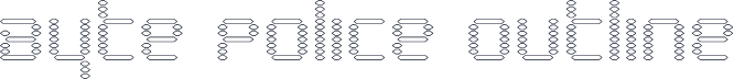 Byte Police Outline