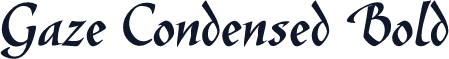Gaze Condensed Bold