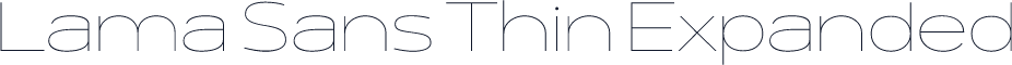 Lama Sans Thin Expanded
