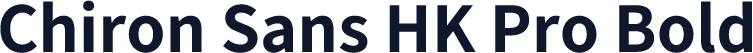 Chiron Sans HK Pro Bold