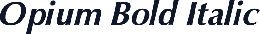 Opium Bold Italic