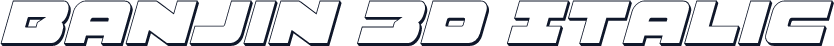 Banjin 3D Italic
