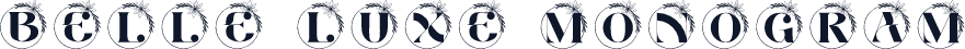Belle Luxe Monogram
