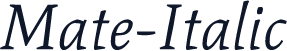 Mate-Italic