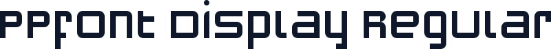 PPfont Display Regular