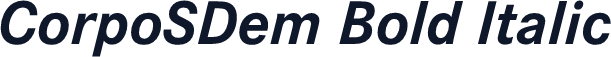 CorpoSDem Bold Italic