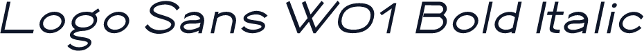 Logo Sans W01 Bold Italic