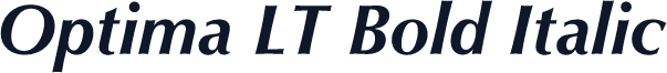 Optima LT Bold Italic