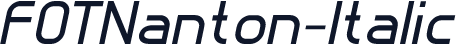 FOTNanton-Italic