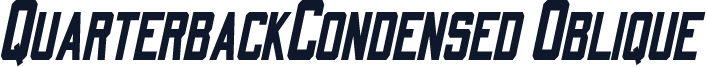 QuarterbackCondensed Oblique