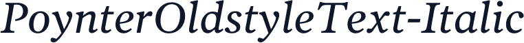 PoynterOldstyleText-Italic