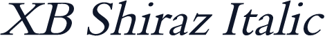 XB Shiraz Italic