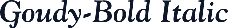 Goudy-Bold Italic