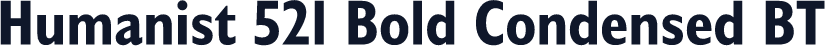 Humanist 521 Bold Condensed BT