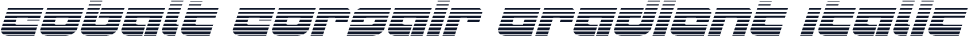 Cobalt Corsair Gradient Italic