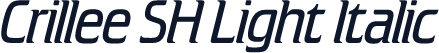 Crillee SH Light Italic