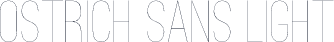 Ostrich Sans Light