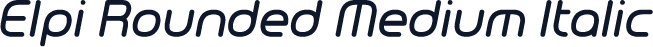 Elpi Rounded Medium Italic