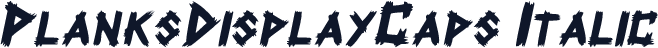 PlanksDisplayCaps Italic