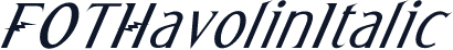 FOTHavolinItalic
