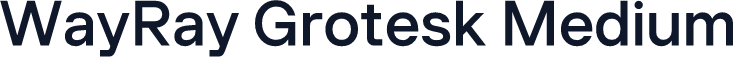 WayRay Grotesk Medium