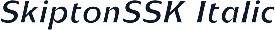 SkiptonSSK Italic