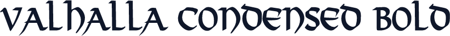 Valhalla Condensed Bold
