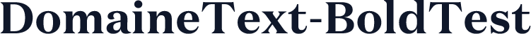 DomaineText-BoldTest