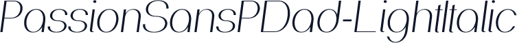 PassionSansPDad-LightItalic