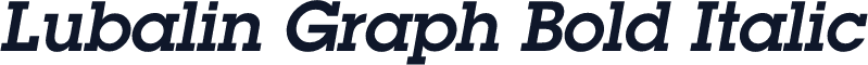 Lubalin Graph Bold Italic