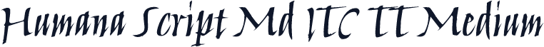 Humana Script Md ITC TT Medium