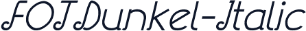 FOTDunkel-Italic