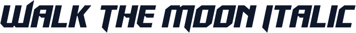 Walk The Moon Italic