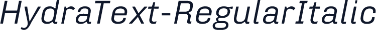 HydraText-RegularItalic