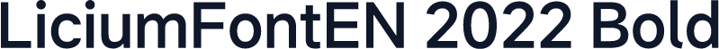 LiciumFontEN 2022 Bold