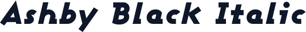 Ashby Black Italic