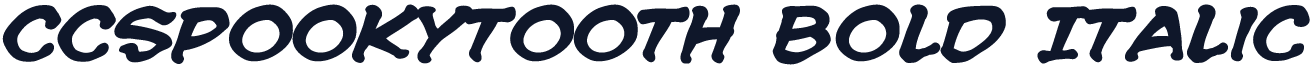 CCSpookytooth Bold Italic