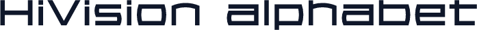 HiVision alphabet