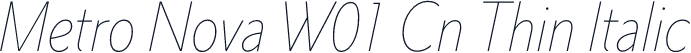 Metro Nova W01 Cn Thin Italic