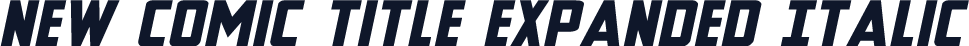 New Comic Title Expanded Italic