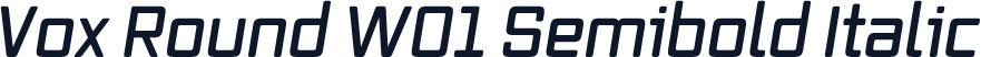 Vox Round W01 Semibold Italic