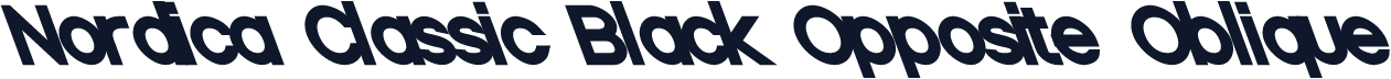 Nordica Classic Black Opposite Oblique