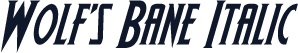 Wolf's Bane Italic