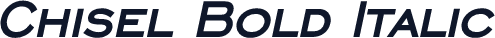 Chisel Bold Italic