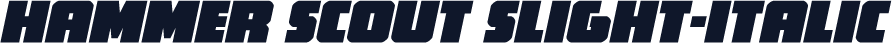 Hammer Scout Slight-Italic